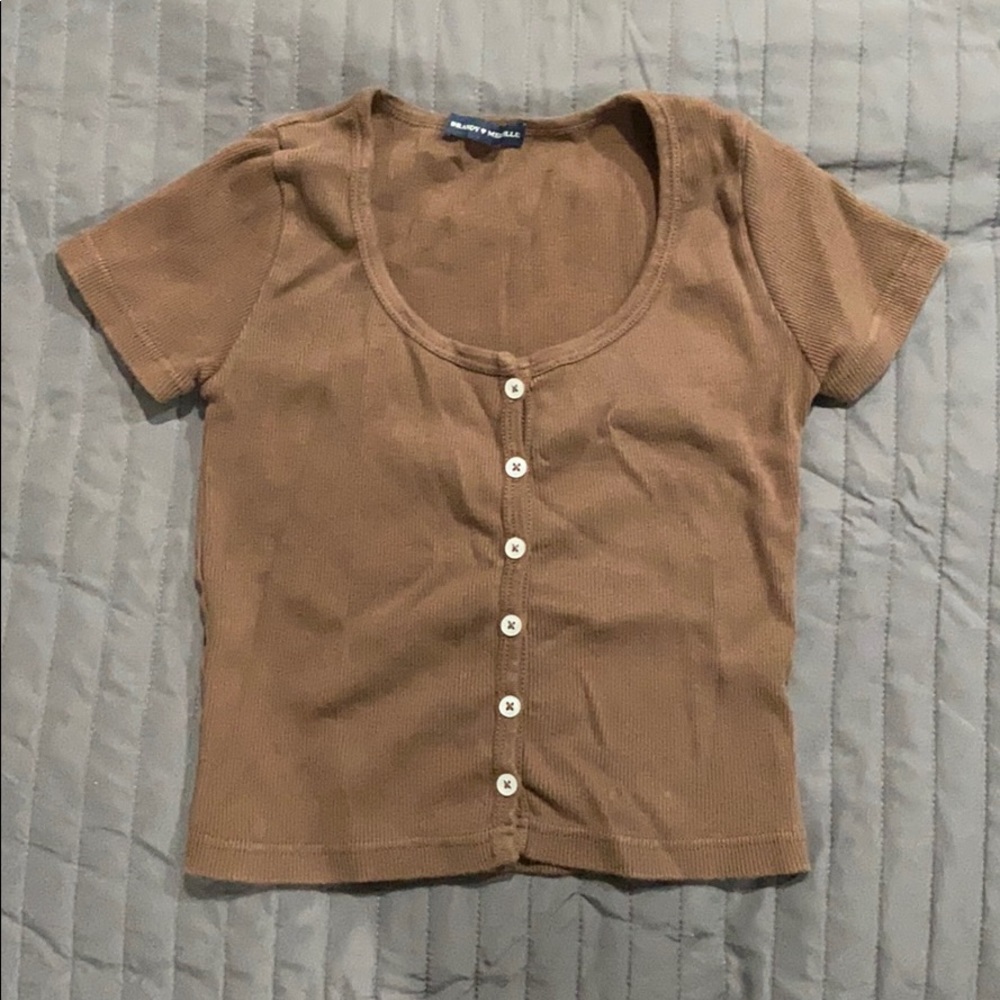 Brandy Melville Brown Zelly Top
